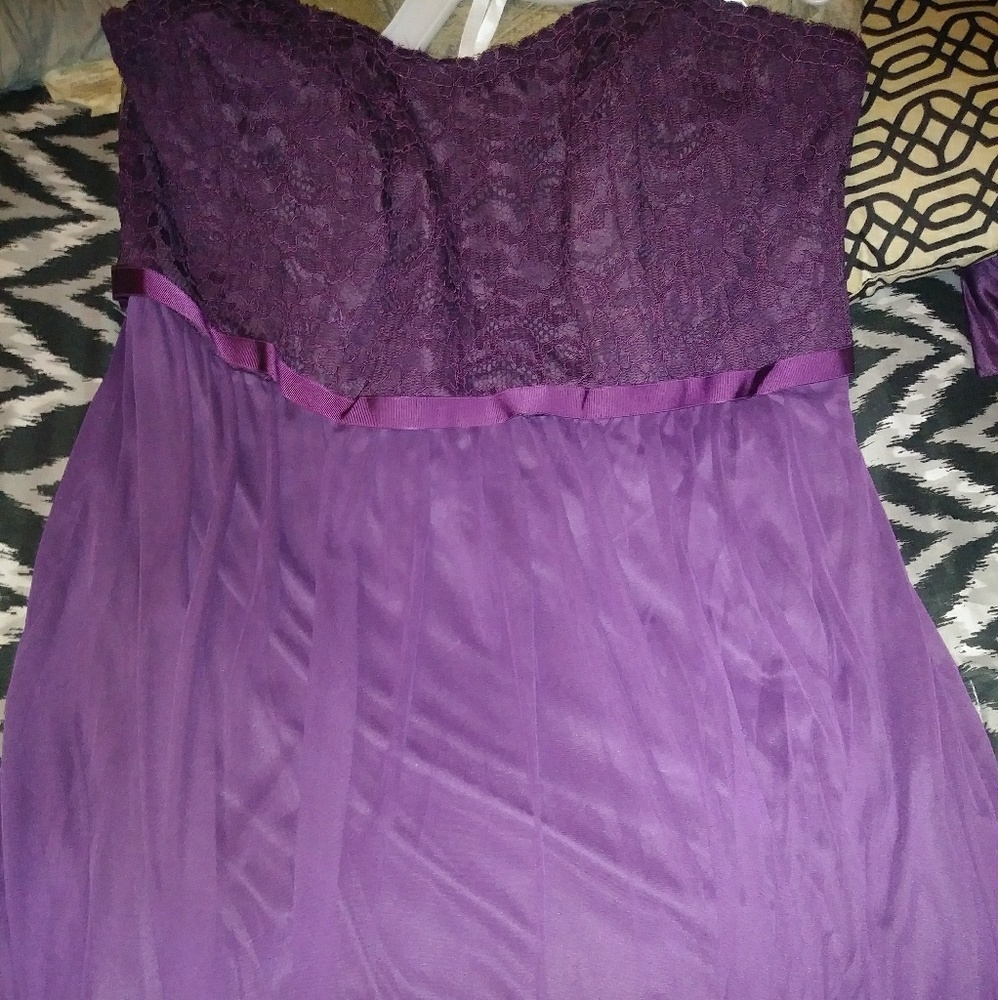 Plum bridesmaid dress